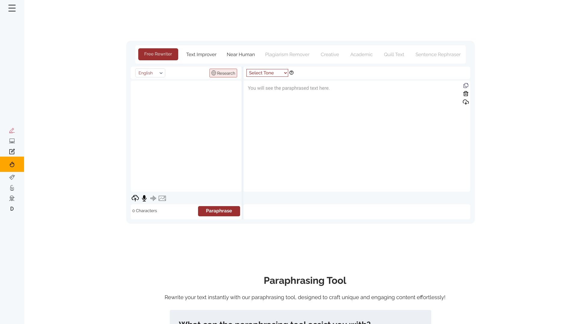 Paraphrasing Tool logo