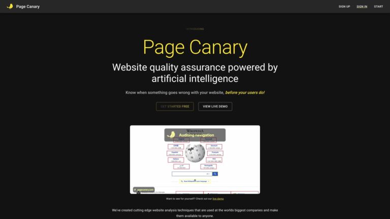 Popular Page Canary AI Tool Review