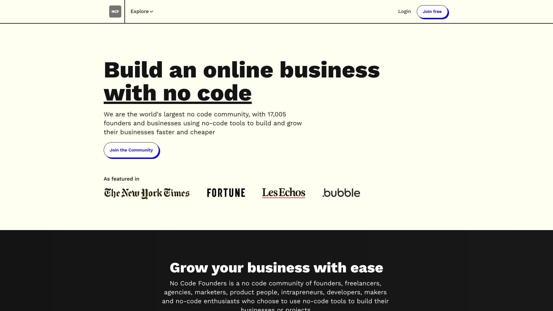 No Code Founders logo