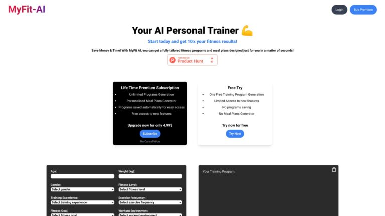 Smart Myfit AI AI Tool Review