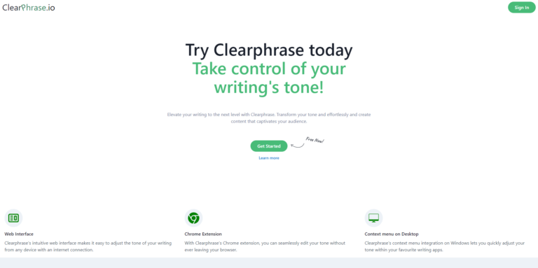 Popular Clearphrase AI Tool Review