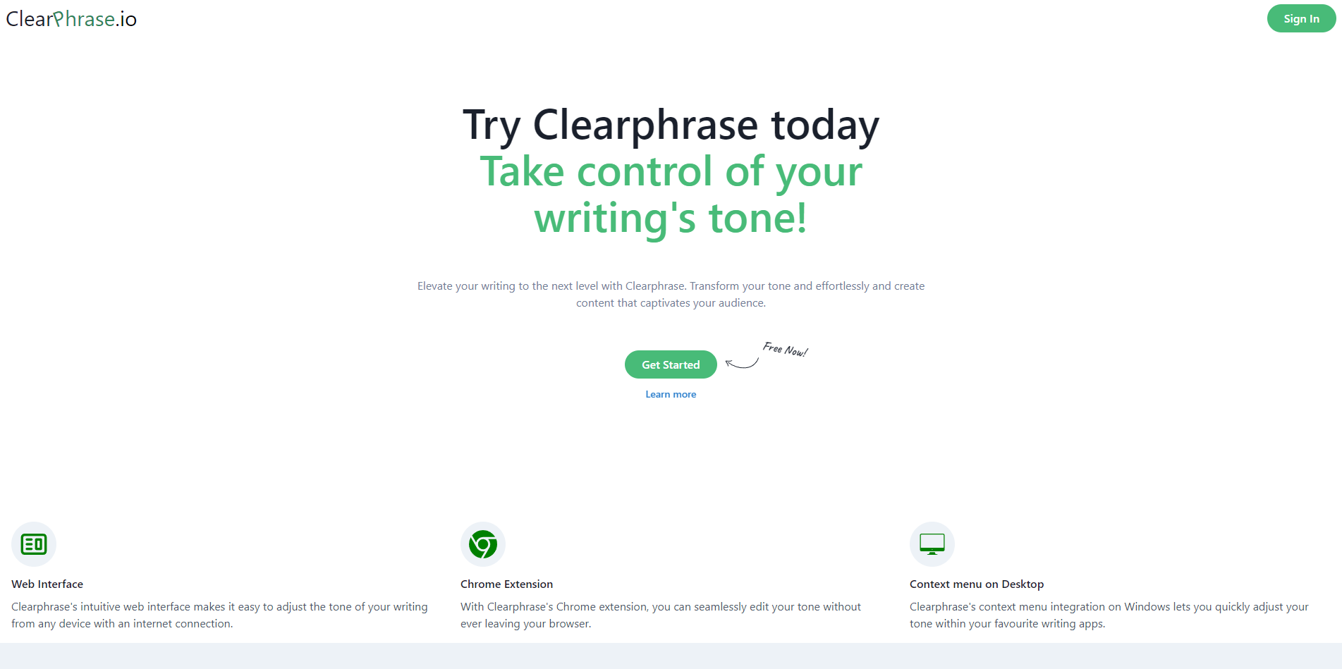 Clearphrase logo