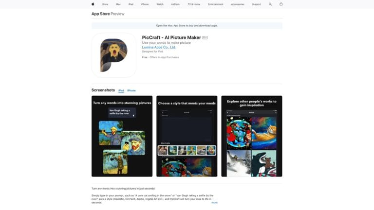 Innovative Piccraft AI Tool Review