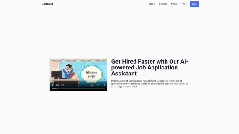 New Jobhunnt AI Tool Review