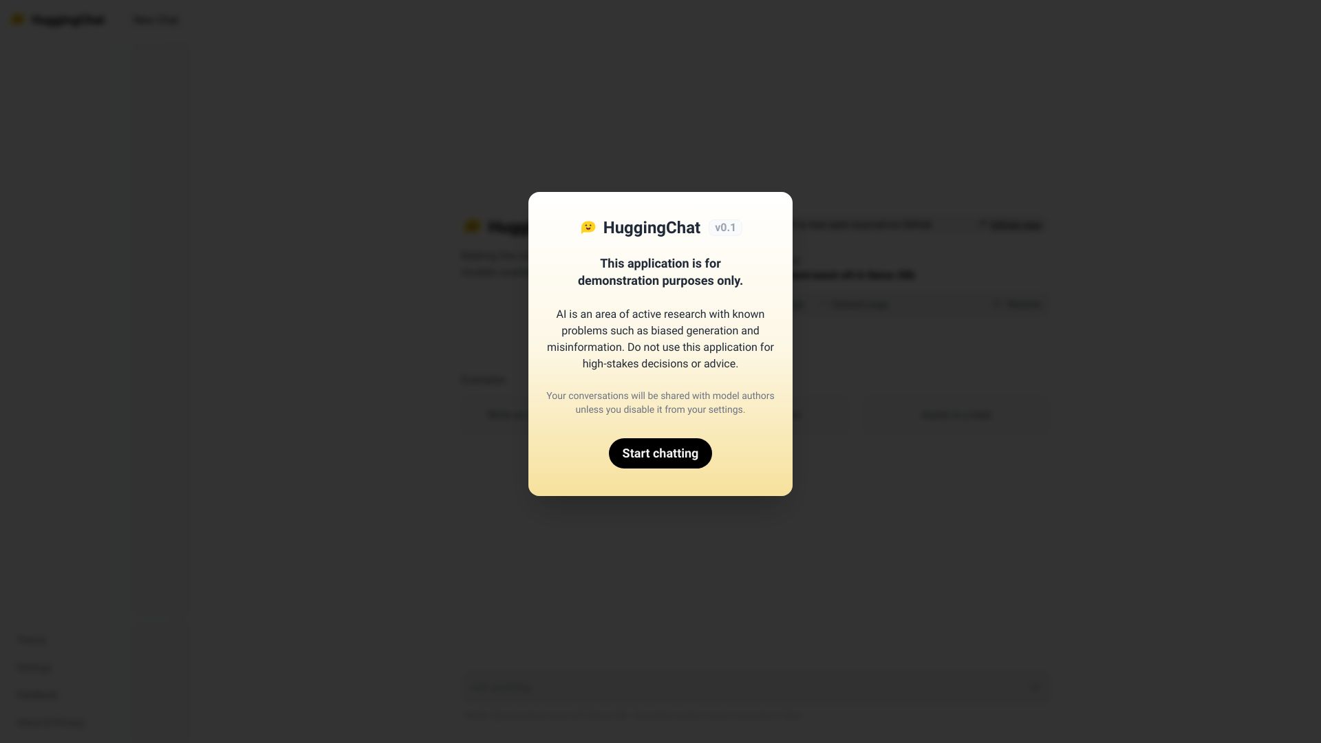 HuggingChat logo