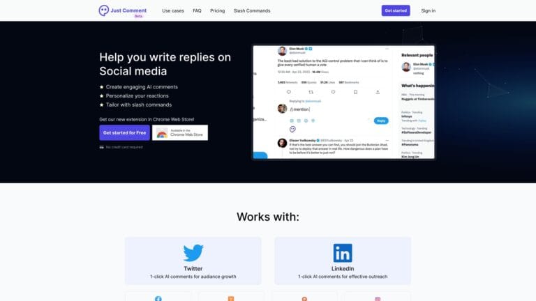 Free Justcomment.ai AI Tool Review