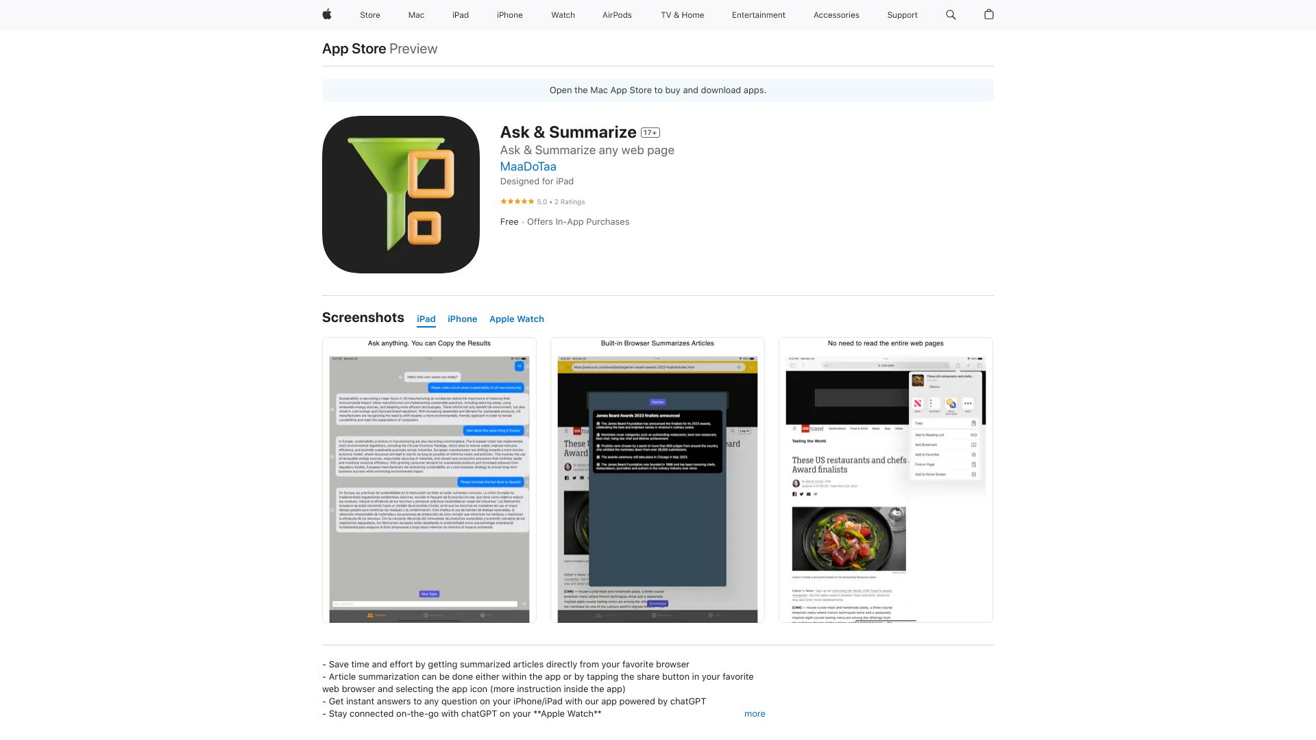 Ask & Summarize logo
