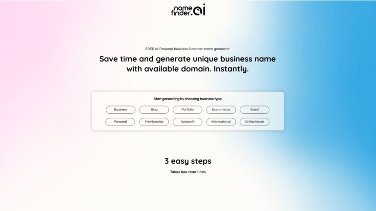 Trending Namefinder.ai AI Tool Review
