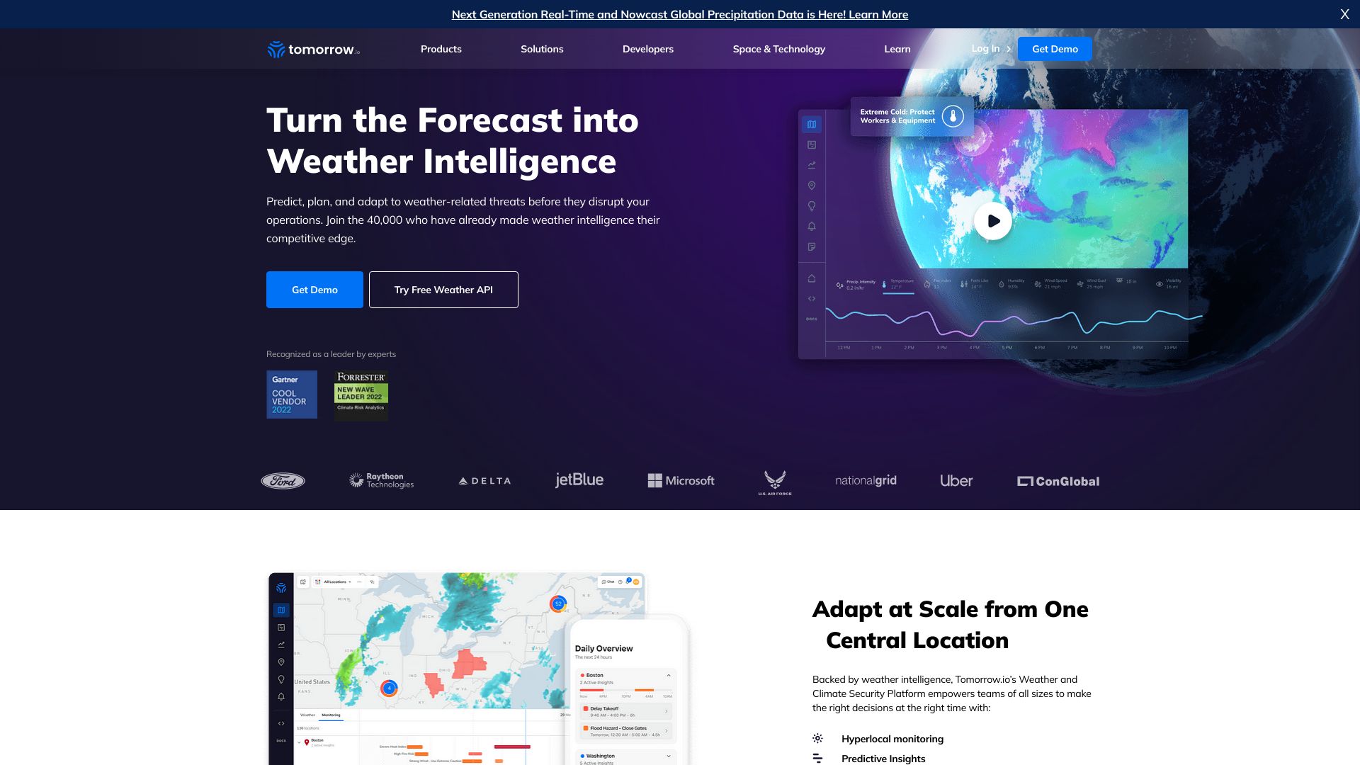Tomorrow.io Weather API logo