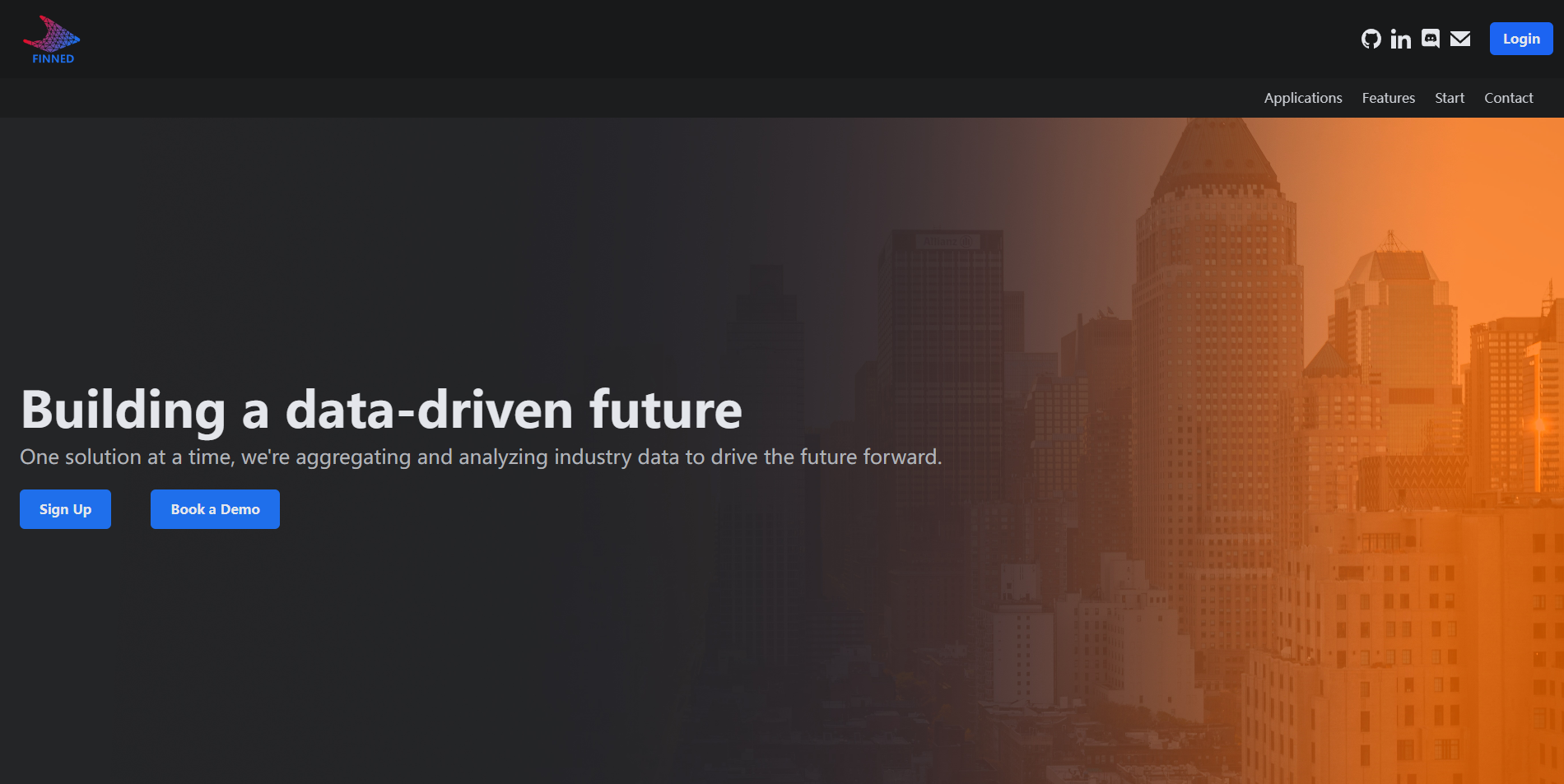 Finned logo