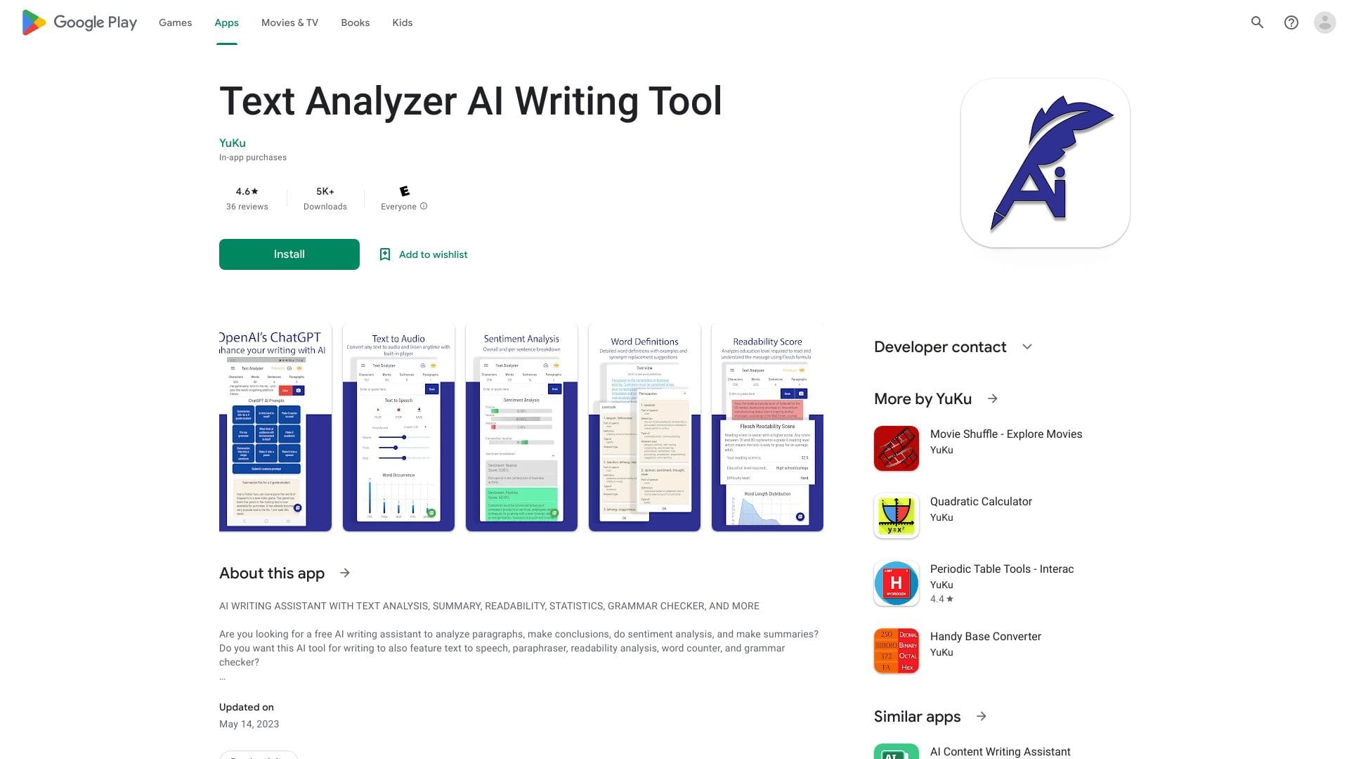 Text Analyzer AI Writing Tool logo