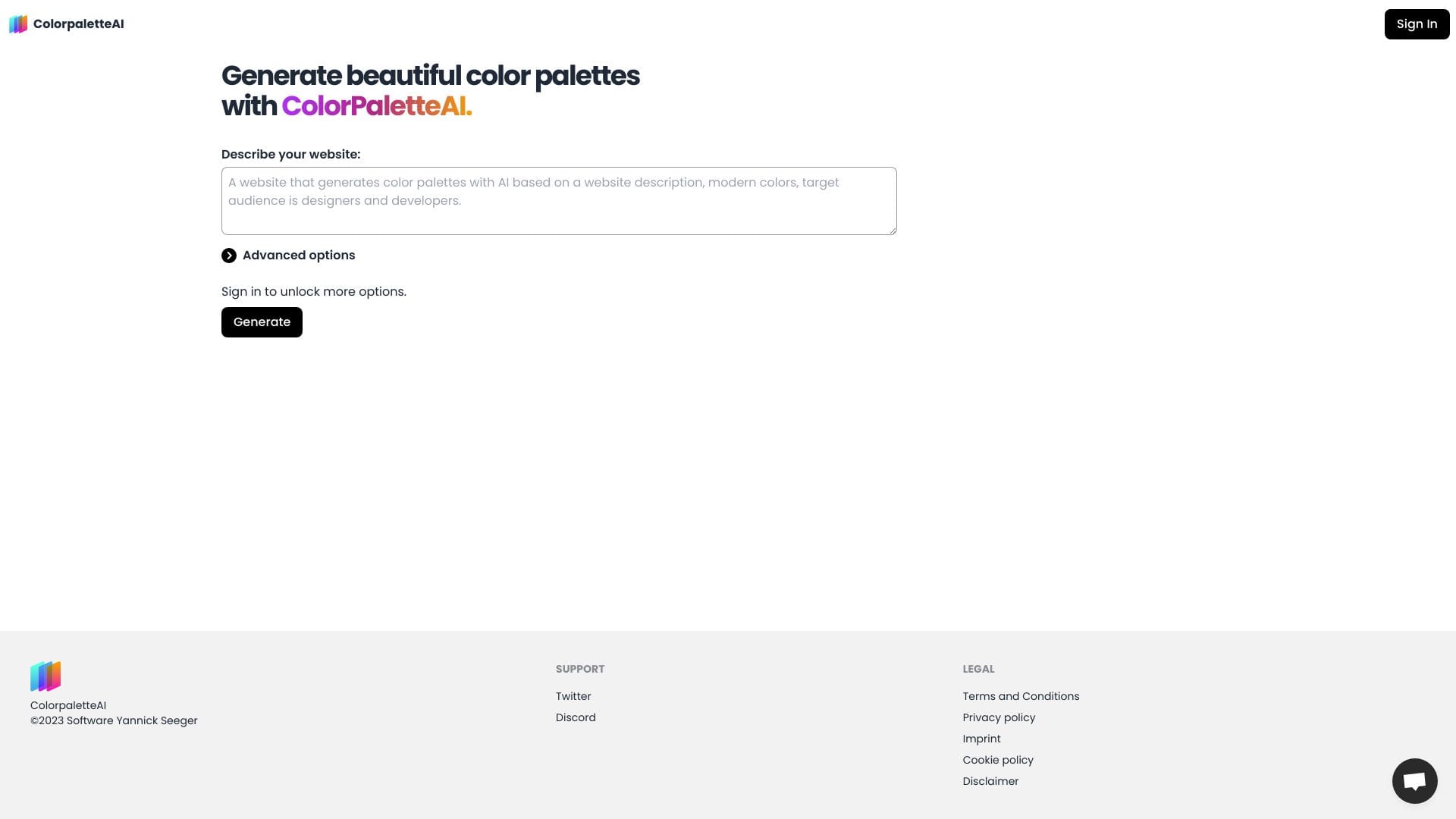 ColorPaletteAI logo