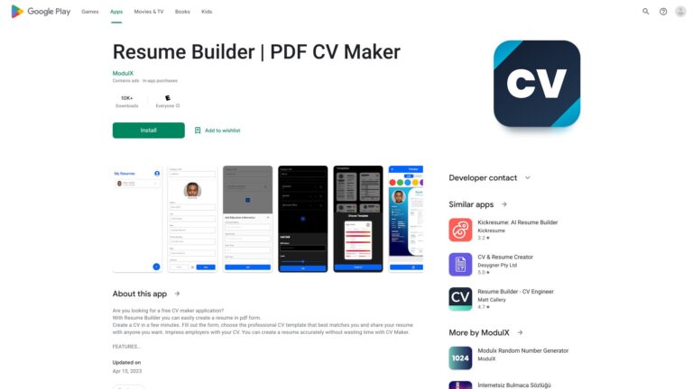 Innovative Resume Builder AI Tool Review