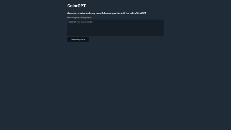 New Colourgpt AI Tool Review