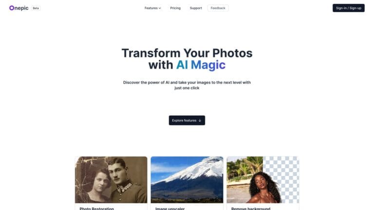 Innovative Onepicai AI Tool Review