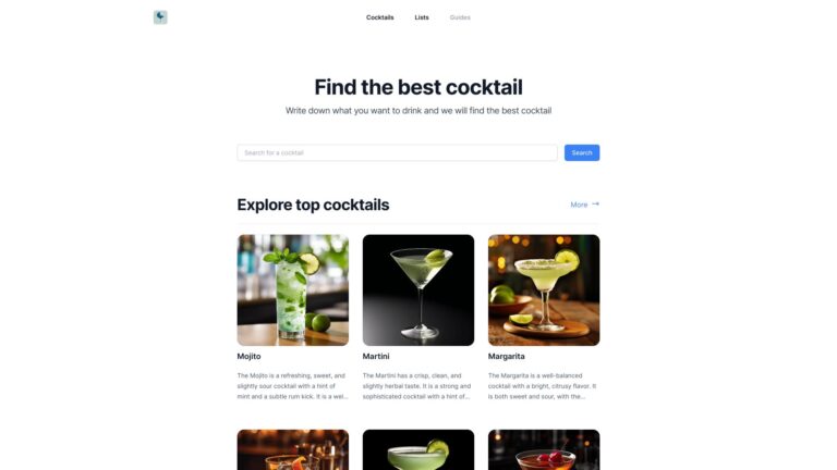 Popular Cocktailwave AI Tool Review