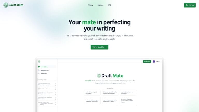 Free Draftmate AI Tool Review