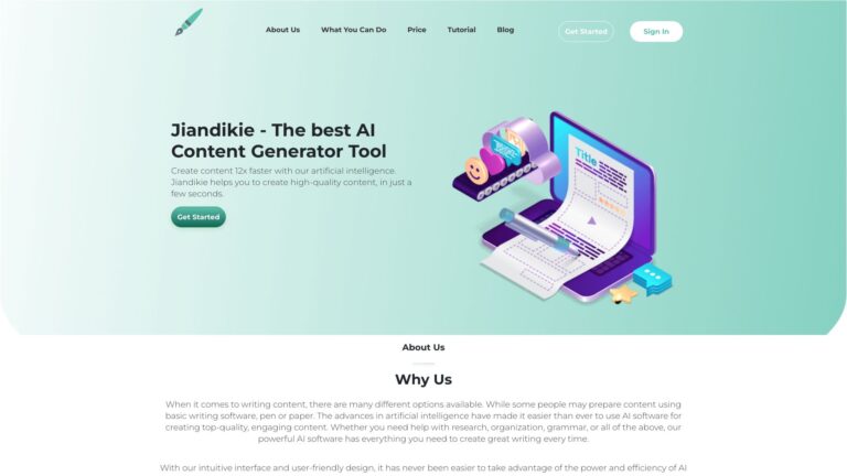New Jiandikie AI Tool Review