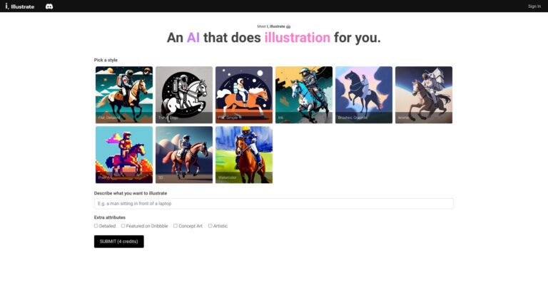 New AI Illustration Generator AI Tool Review