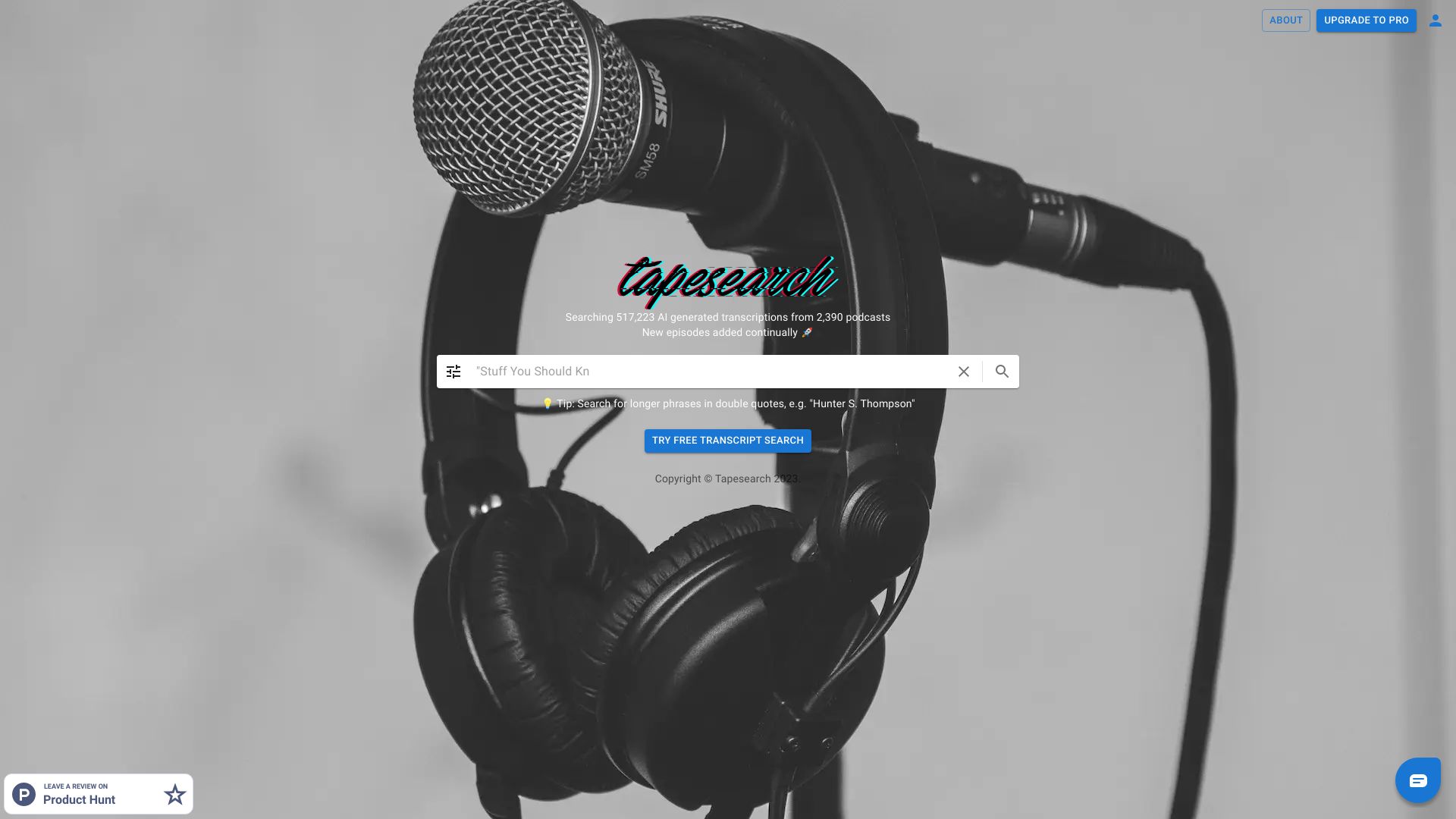 Tapesearch logo