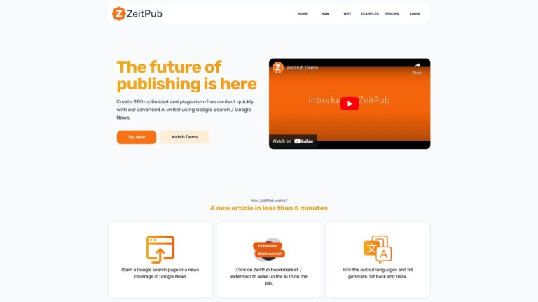 Top Zeitpub AI Tool Review