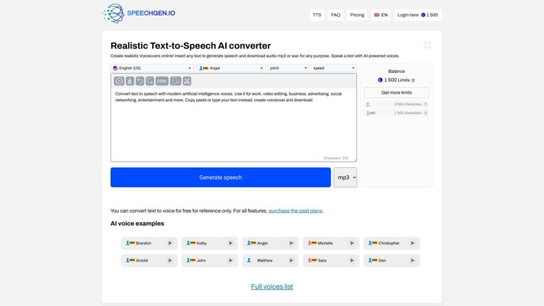 Best Speechgen.io AI Tool Review
