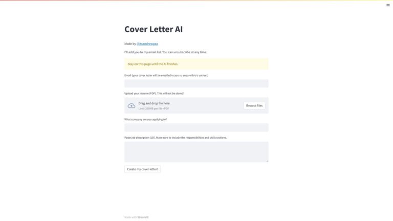 Smart Cover Letter AI AI Tool Review