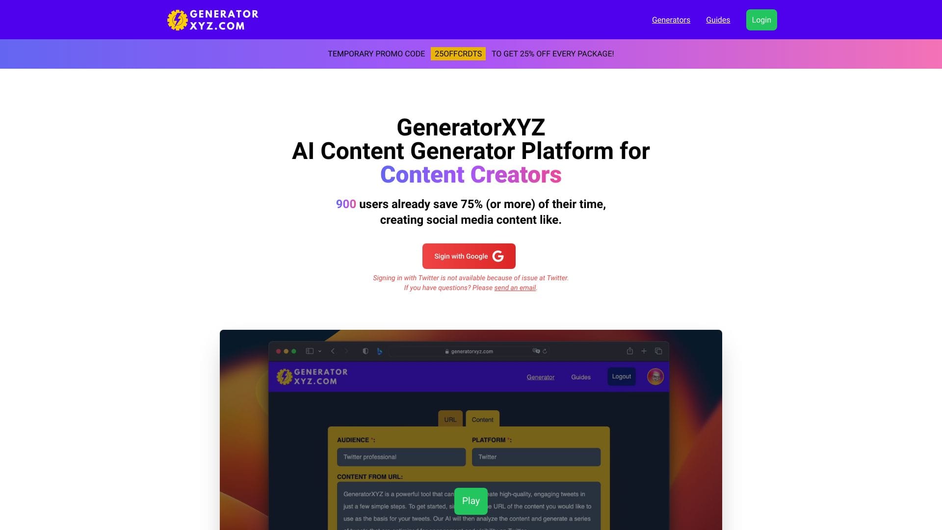 GeneratorXYZ logo