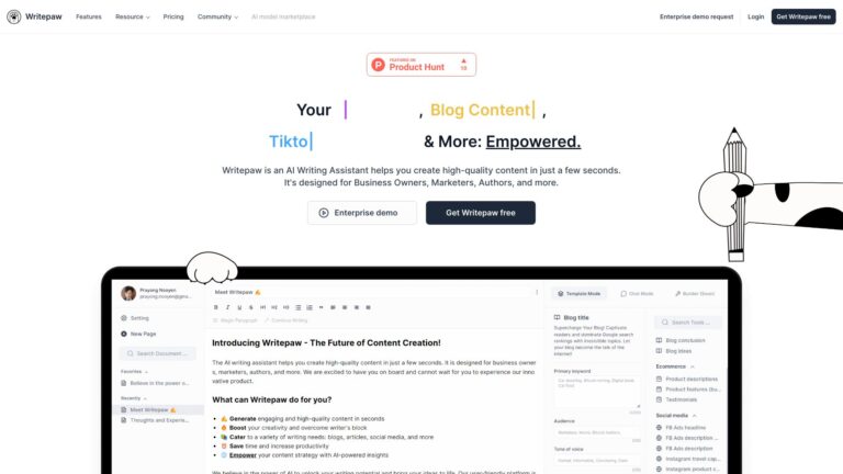 Powerful Writepaw AI Tool Review