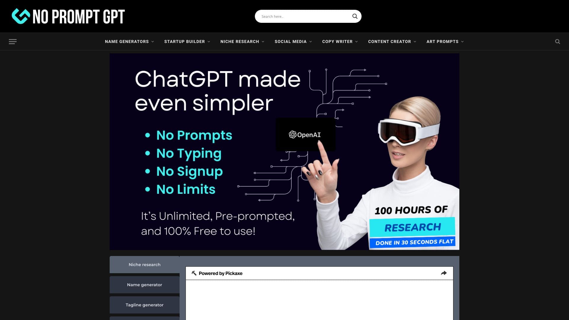 NoPromptGPT