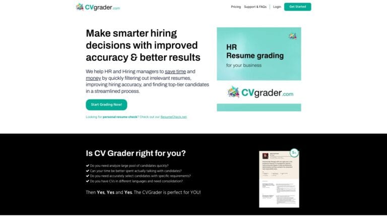 Top Cvgrader AI Tool Review