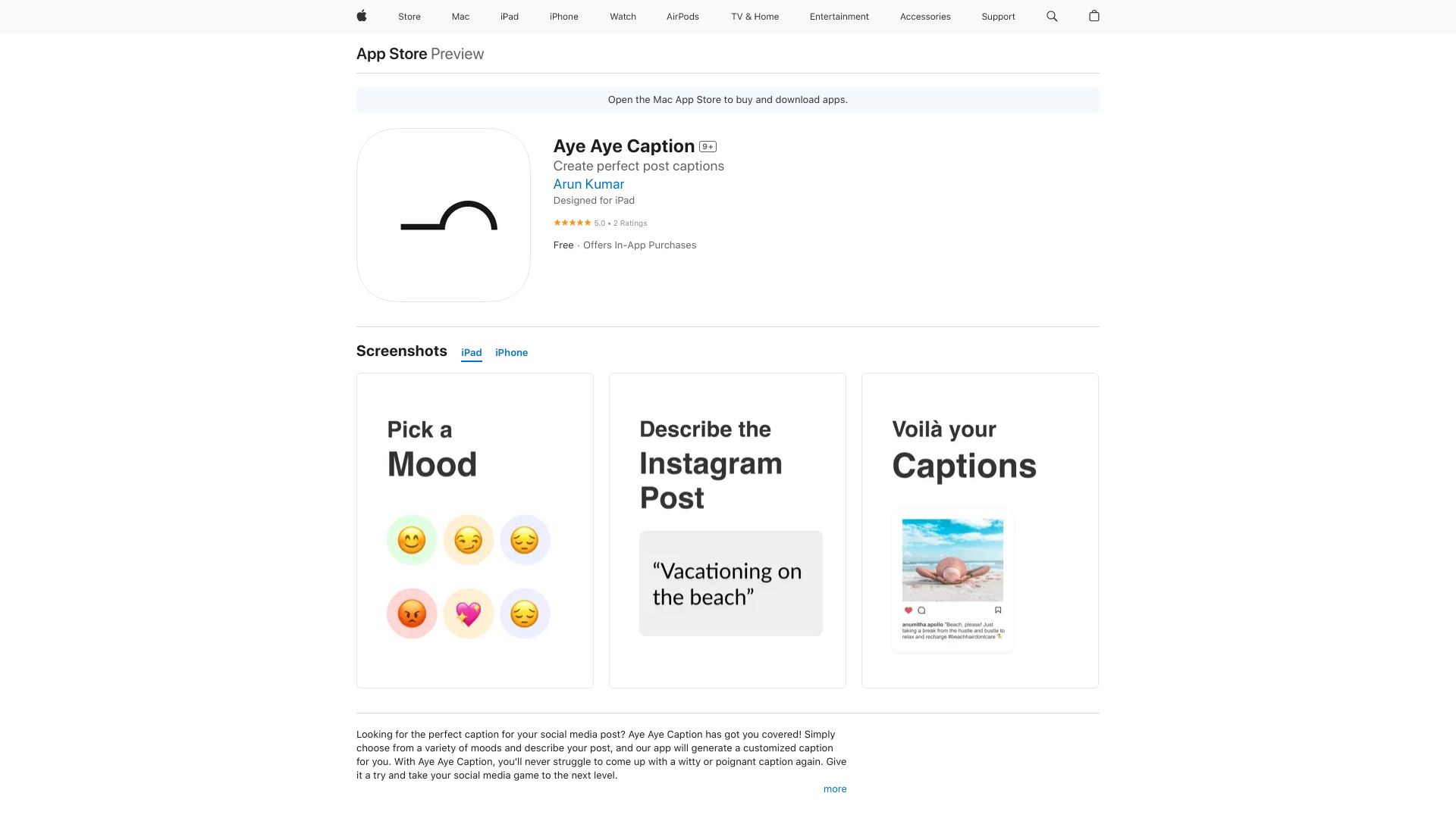 Aye Aye Caption logo