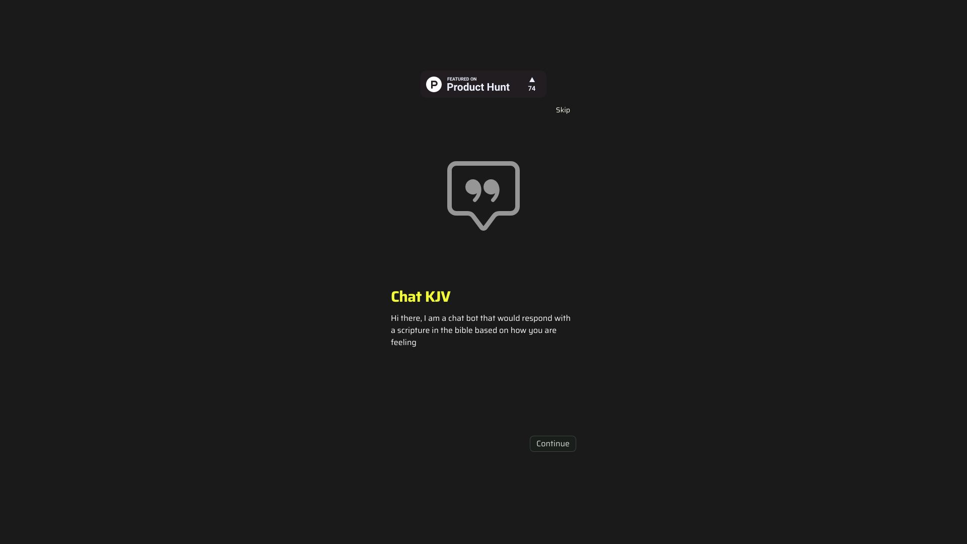 ChatKJV logo
