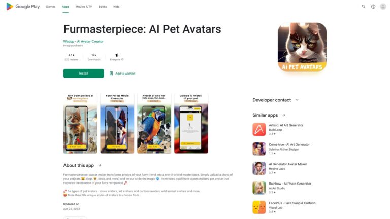 Trending Furmasterpiece AI Tool Review