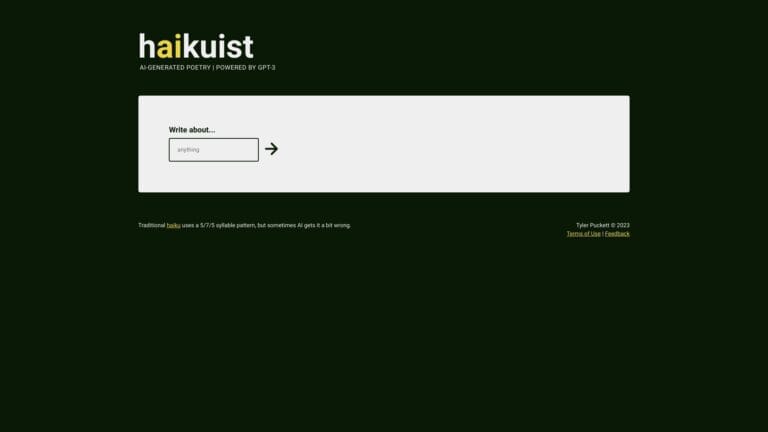 Best Haikuist AI Tool Review