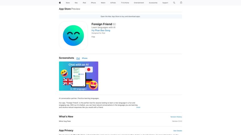 Popular Foreign Friend AI Tool Review