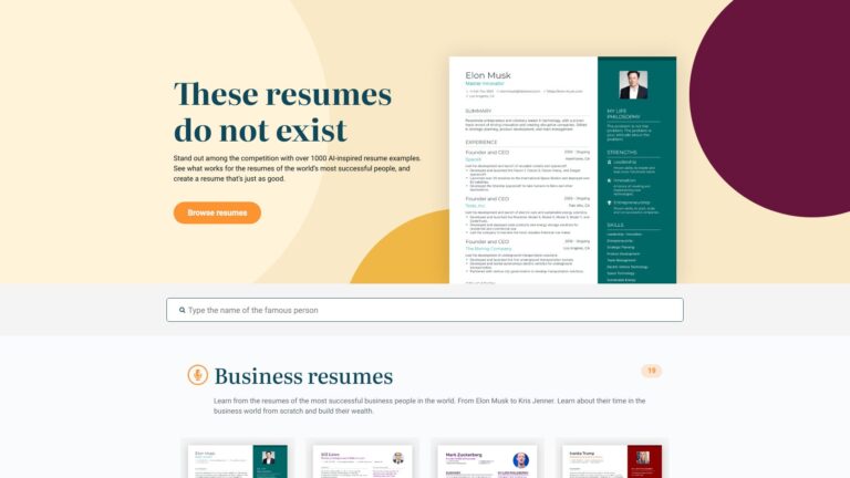 Advanced This Resume Does Not Exist AI Tool Review