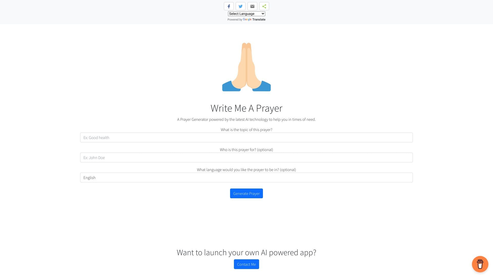 Write Me A Prayer logo