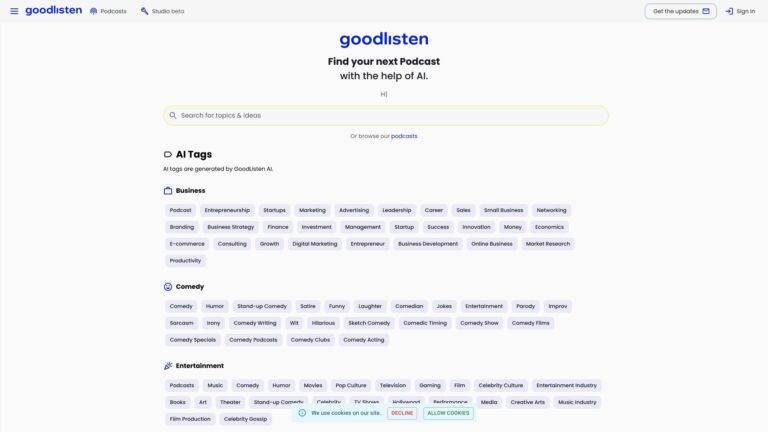 Free Goodlisten AI Tool Review