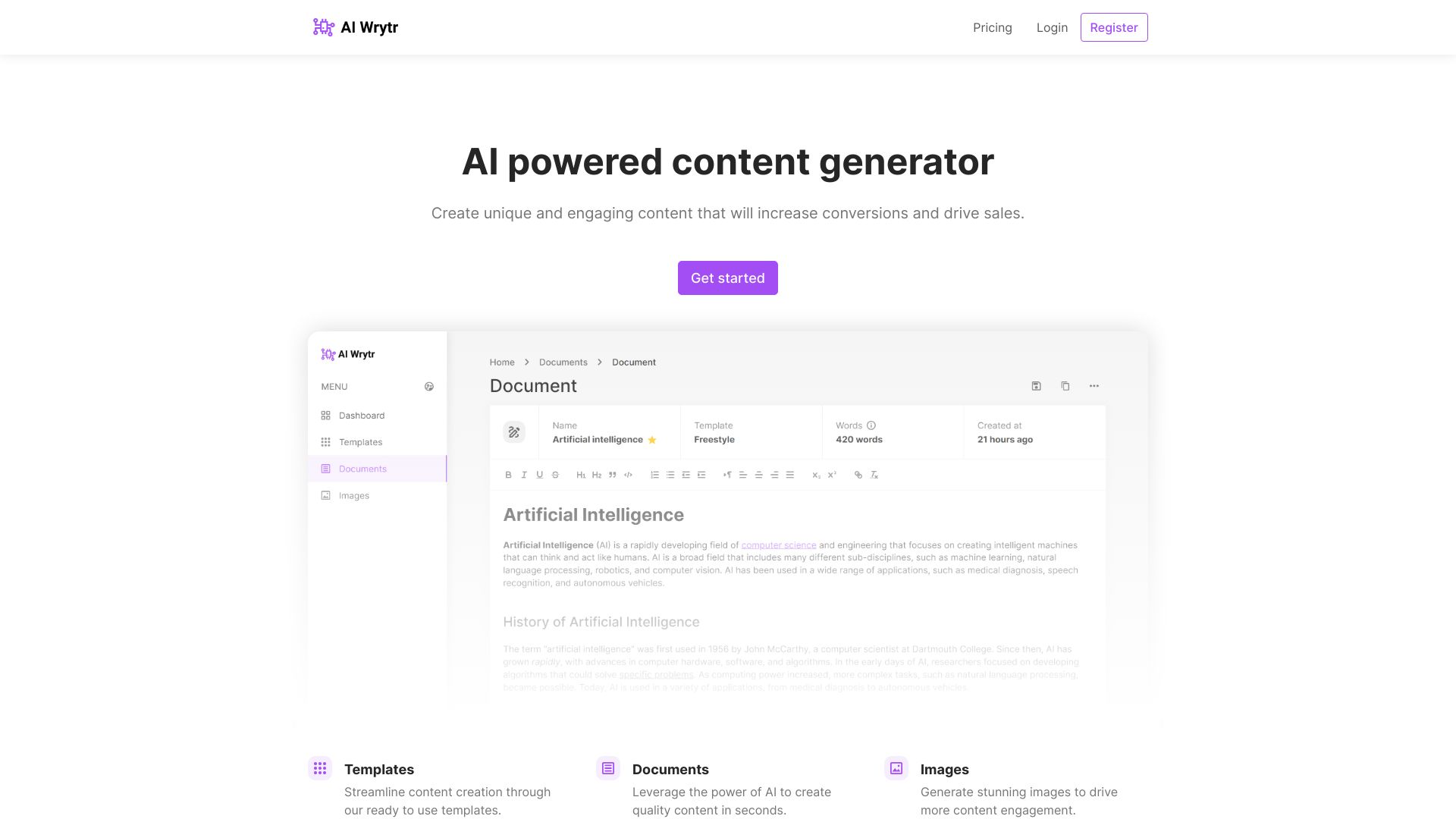 AI Wrytr logo