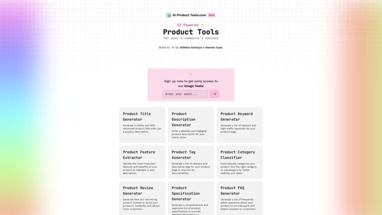Advanced AI Product Tools AI Tool Review