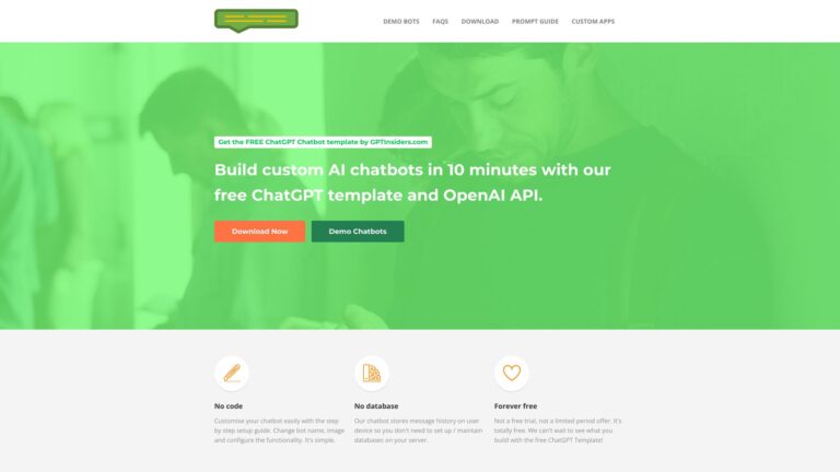 Top Custom Chatgpt Chatbot Template AI Tool Review