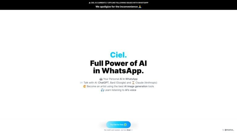 New Ciel.chat AI Tool Review
