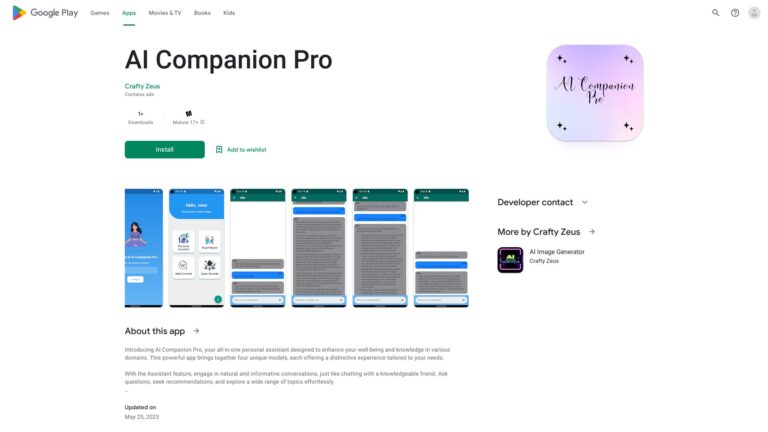 Powerful AI Companion Pro AI Tool Review