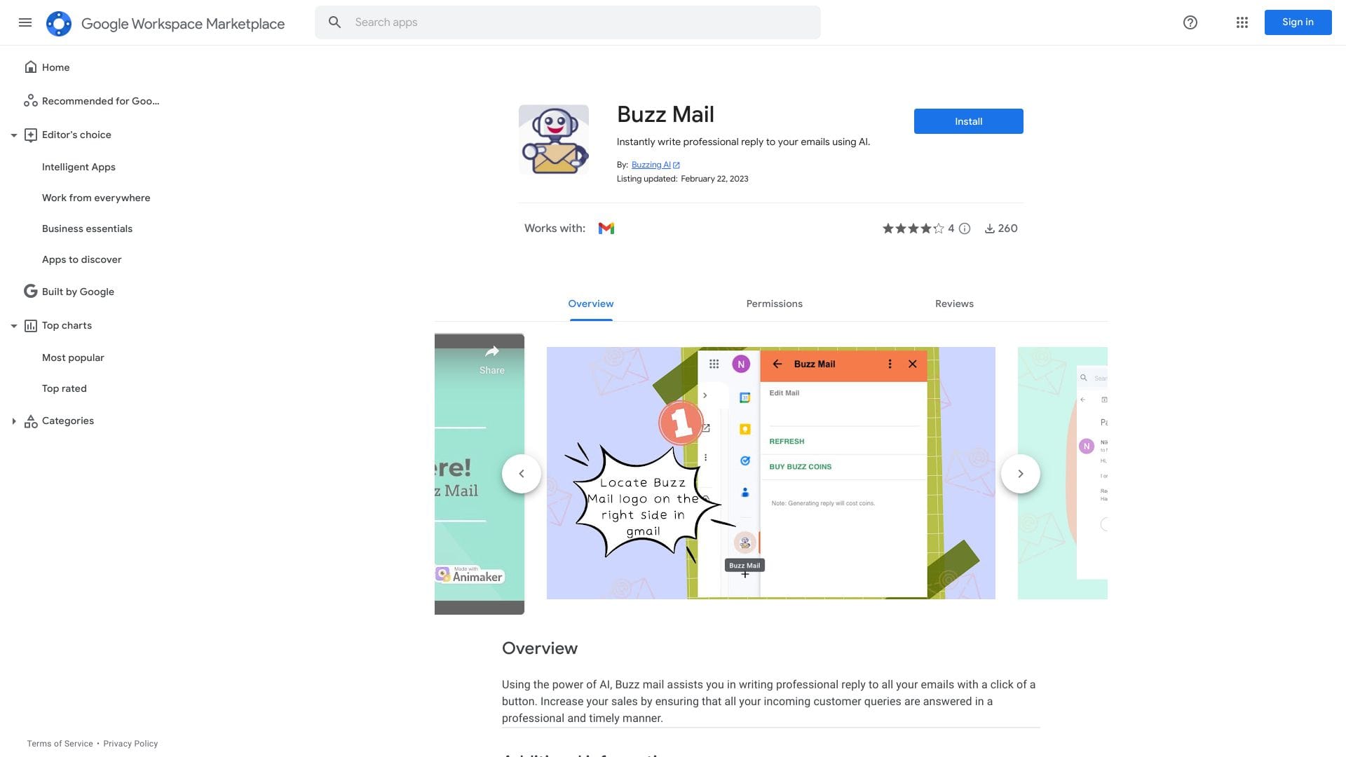 Buzz Mail logo