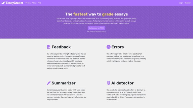 Powerful Essay Grader AI AI Tool Review