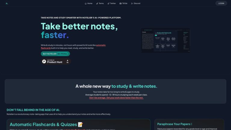 Advanced Notelier AI Tool Review