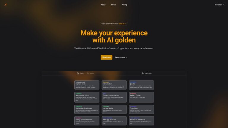 New Golden Chat AI Tool Review