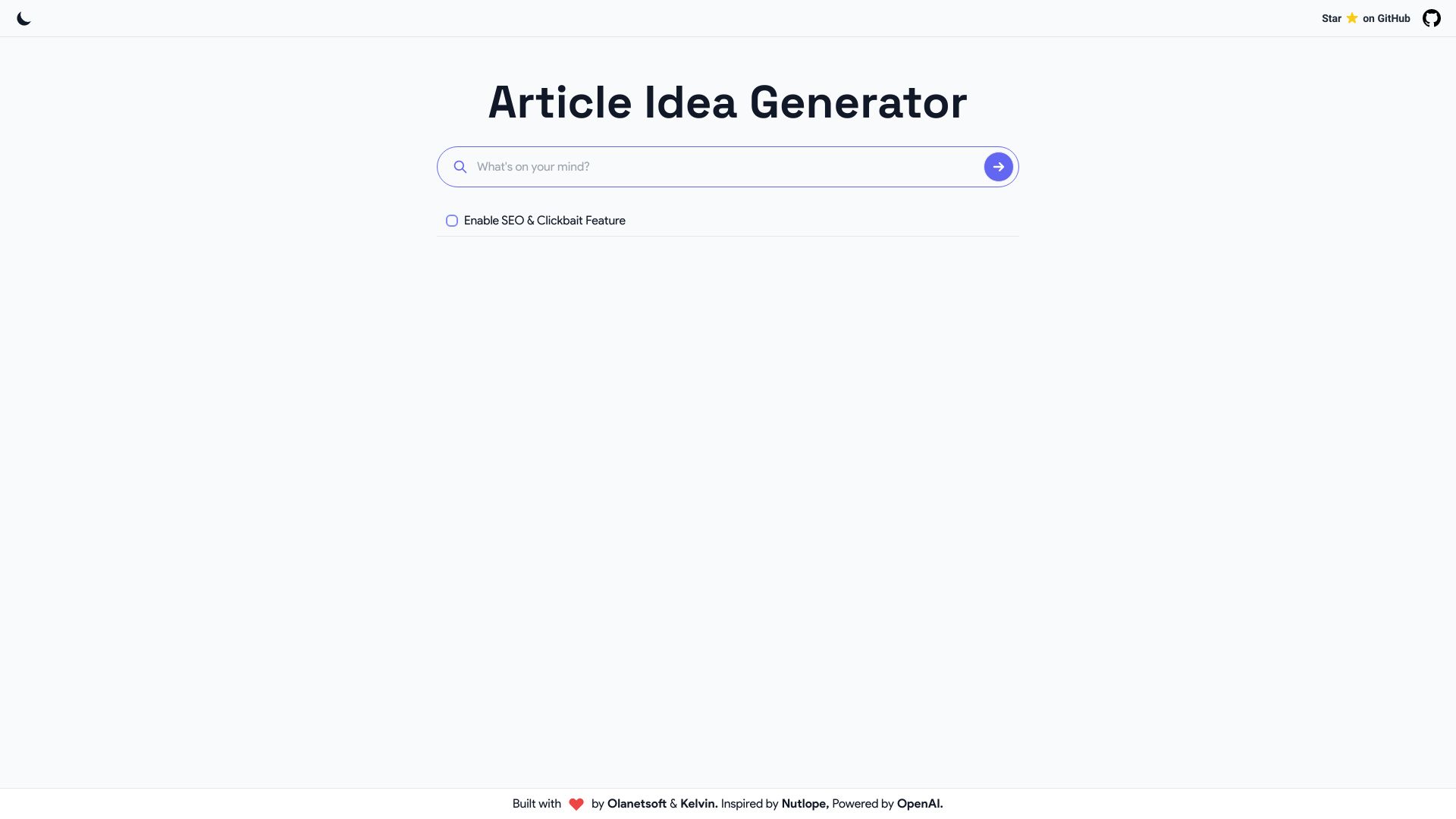 Article Idea Generator logo
