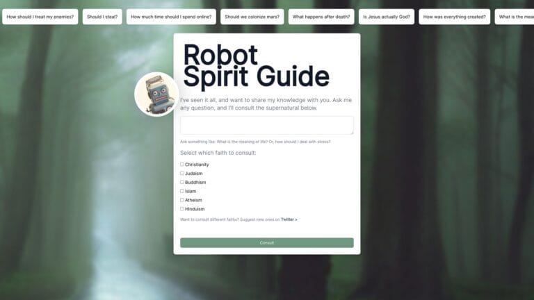 Trending Robot Spirit Guide AI Tool Review
